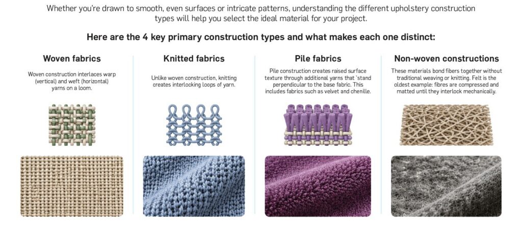 Upholstery construction 4 primary types