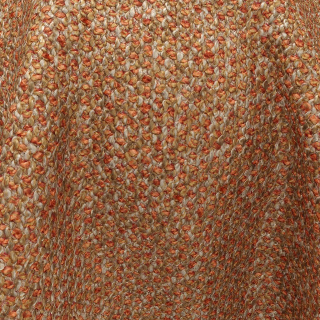 Fibreguard boucle upholstery fabric in spice