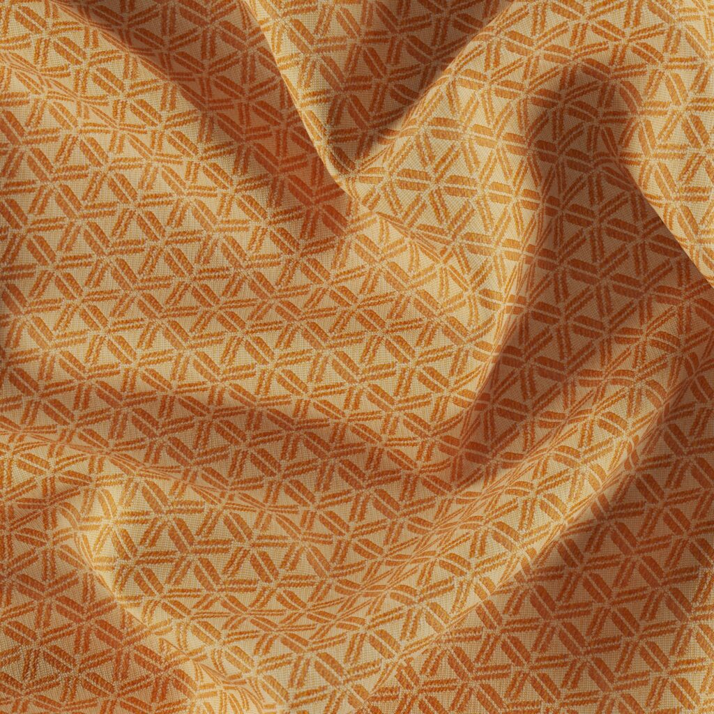 fibreguard patterned outdoor fabrics in chutney colour