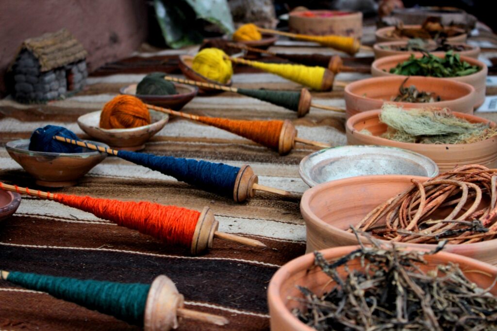 Photo of threads and market spices by julian mora on Unsplash