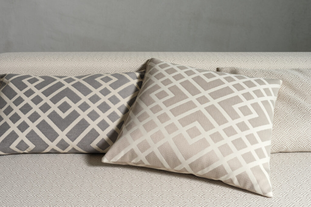 neutral geometric cushions