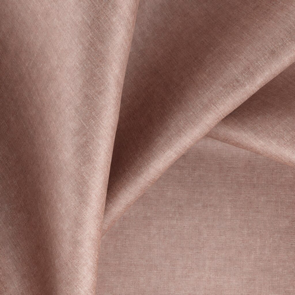 blush pink velvet fibreguard fabric closeup