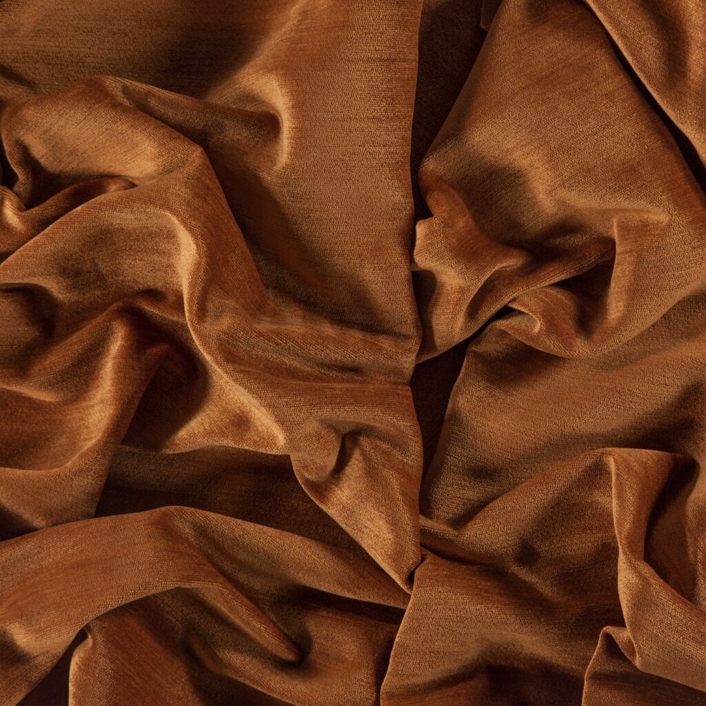 rusty autumn colours in fibreguard easy clean fabric